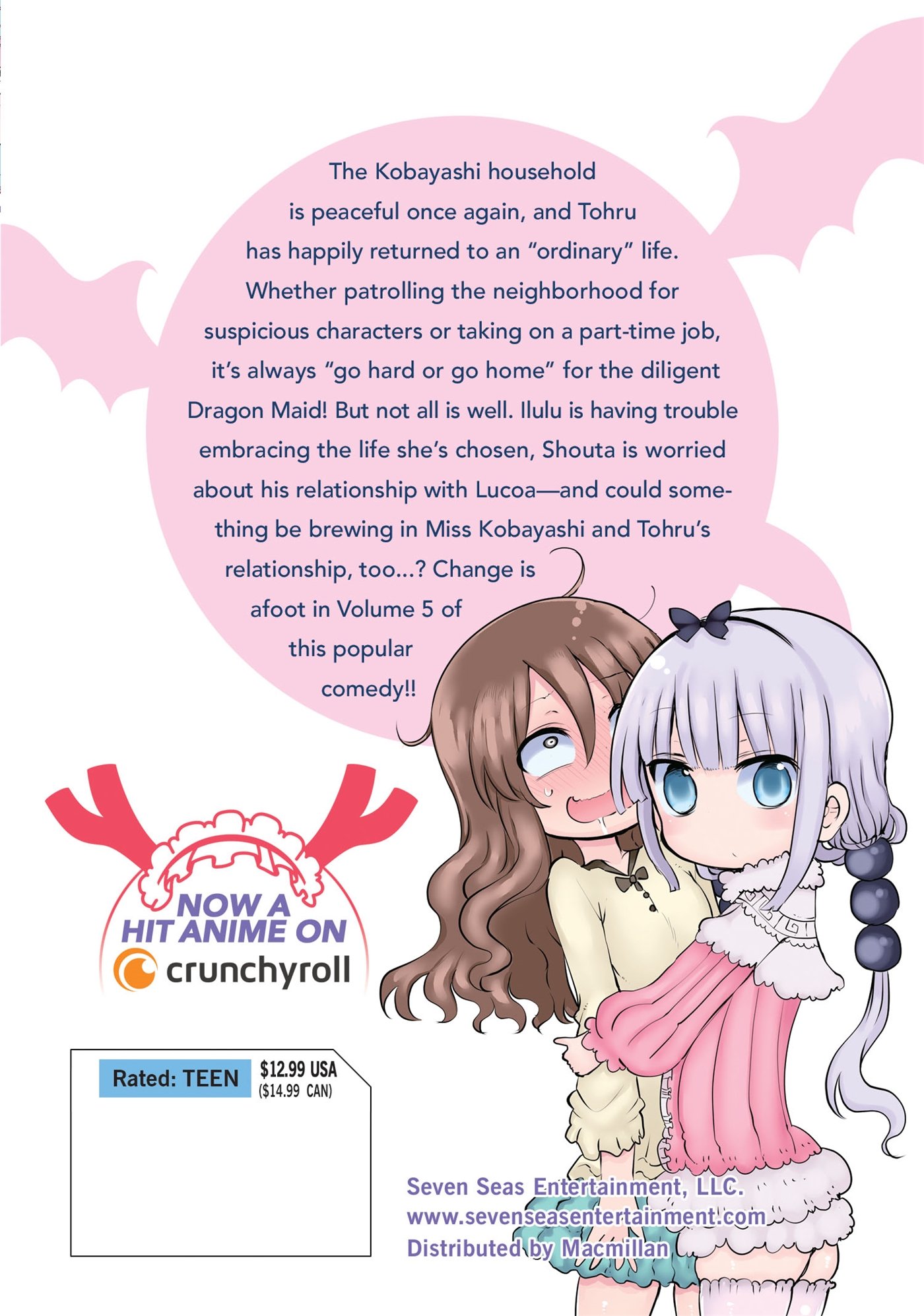 Back Cover of Miss Kobayashi's Maid Dragon Vol. (5)
