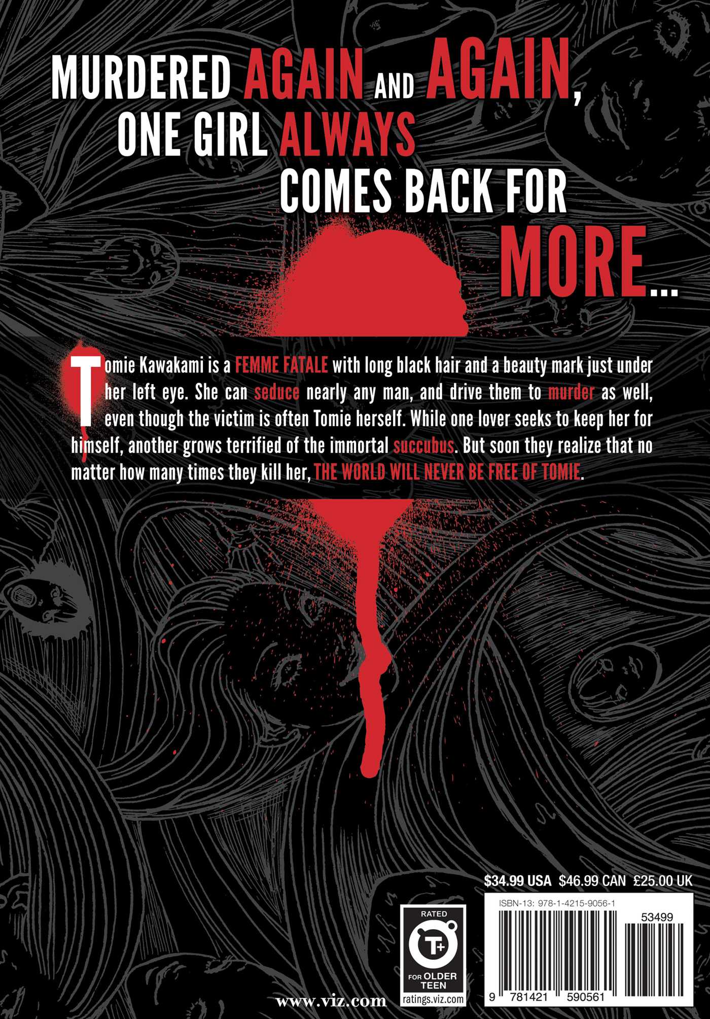 Back Cover of Tomie