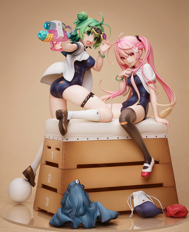Native - Illustration Original - Poyoyon♥Rock's Midori & Pink Sukumizu 1/7 Scale Statue - Image 8