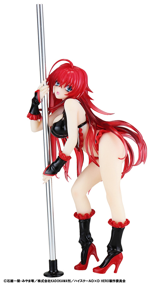 Kaitendoh - High School DxD - Rias Gremory Pole Dance Ver. Black Color 1/6 Scale Statue