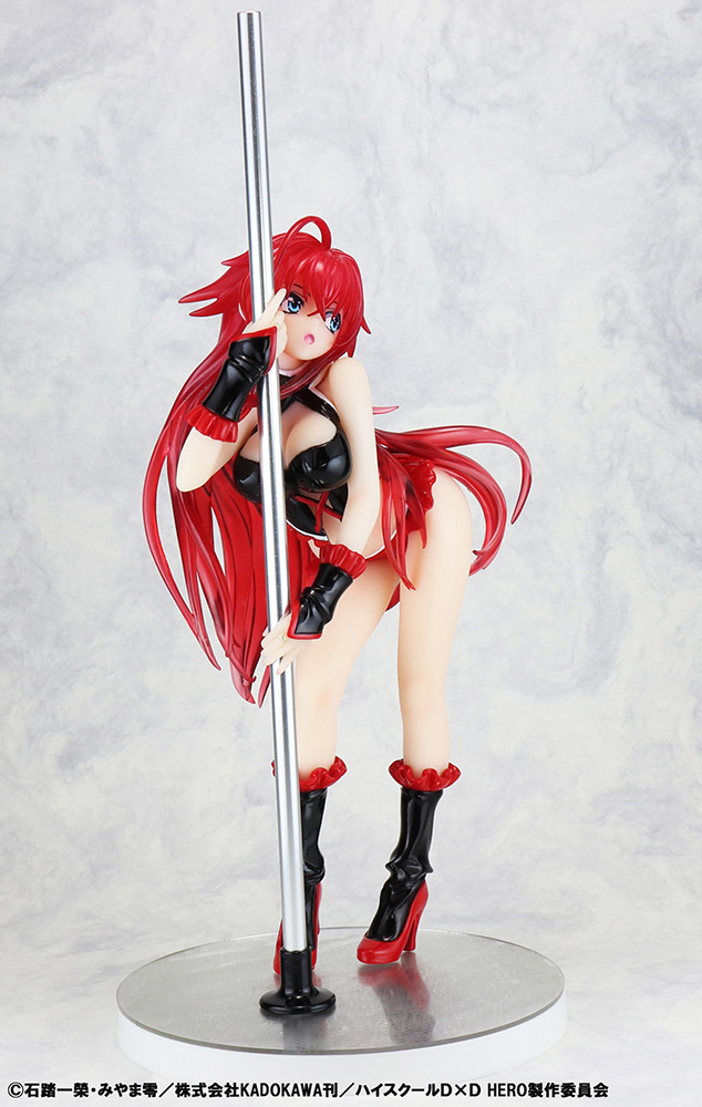 Kaitendoh - High School DxD - Rias Gremory Pole Dance Ver. Black Color 1/6 Scale Statue - Image 5