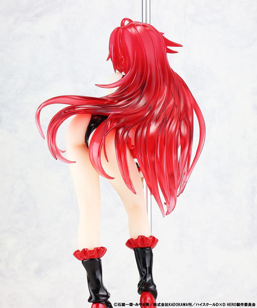 Kaitendoh - High School DxD - Rias Gremory Pole Dance Ver. Black Color 1/6 Scale Statue - Image 6