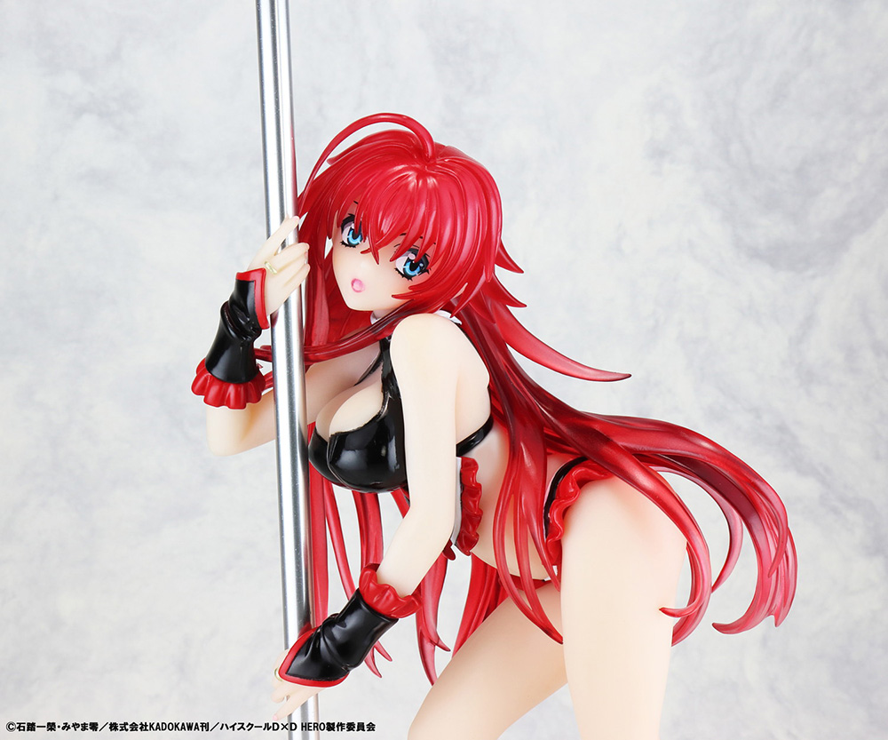 Kaitendoh - High School DxD - Rias Gremory Pole Dance Ver. Black Color 1/6 Scale Statue - Image 8