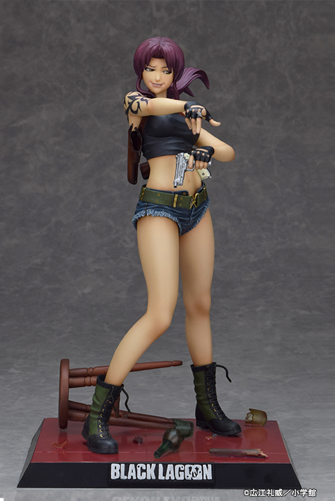 Fullcock - Black Lagoon - Revy Two Hands: Manga Design Ver. 1/6 Scale Statue - Image 6